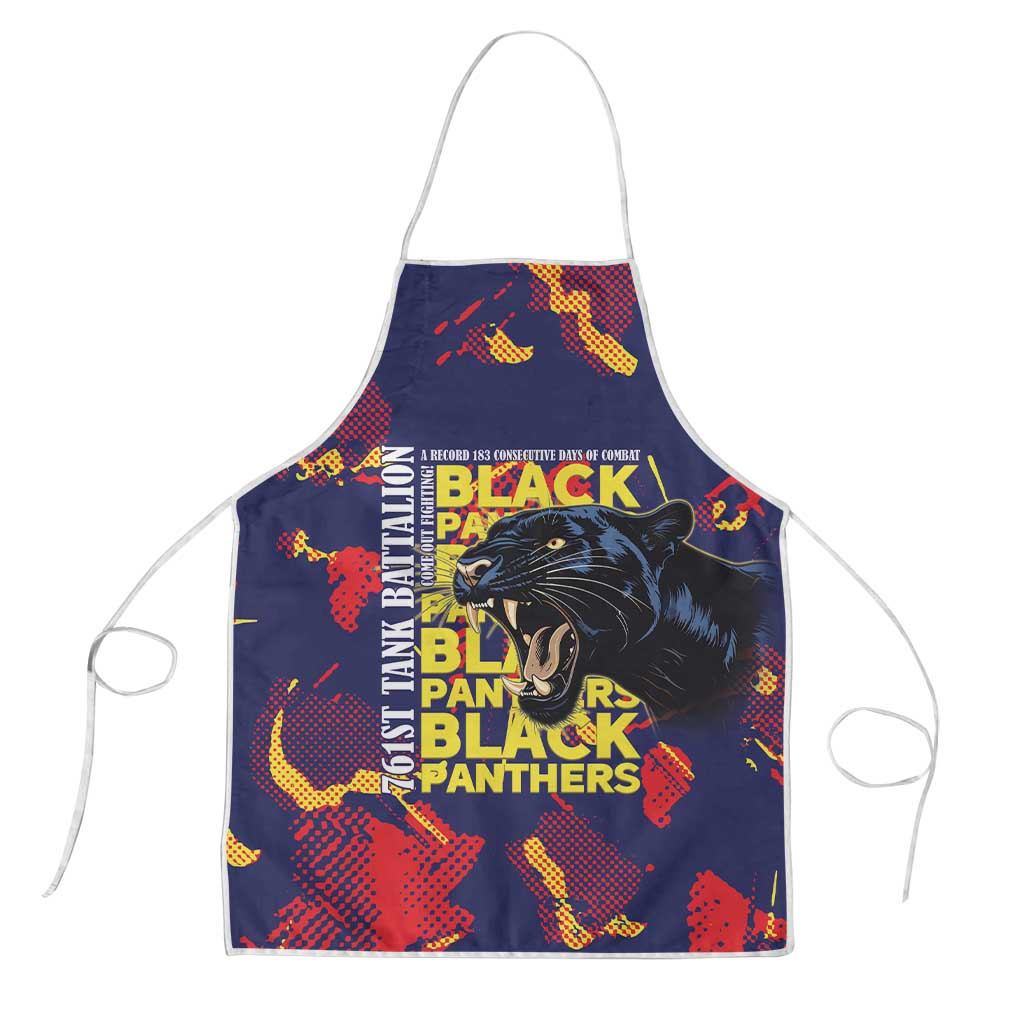 761st Tank Battalion Black Panthers Apron Legendary African American WWII - African Pride