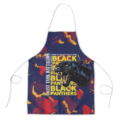 761st Tank Battalion Black Panthers Apron Legendary African American WWII - African Pride