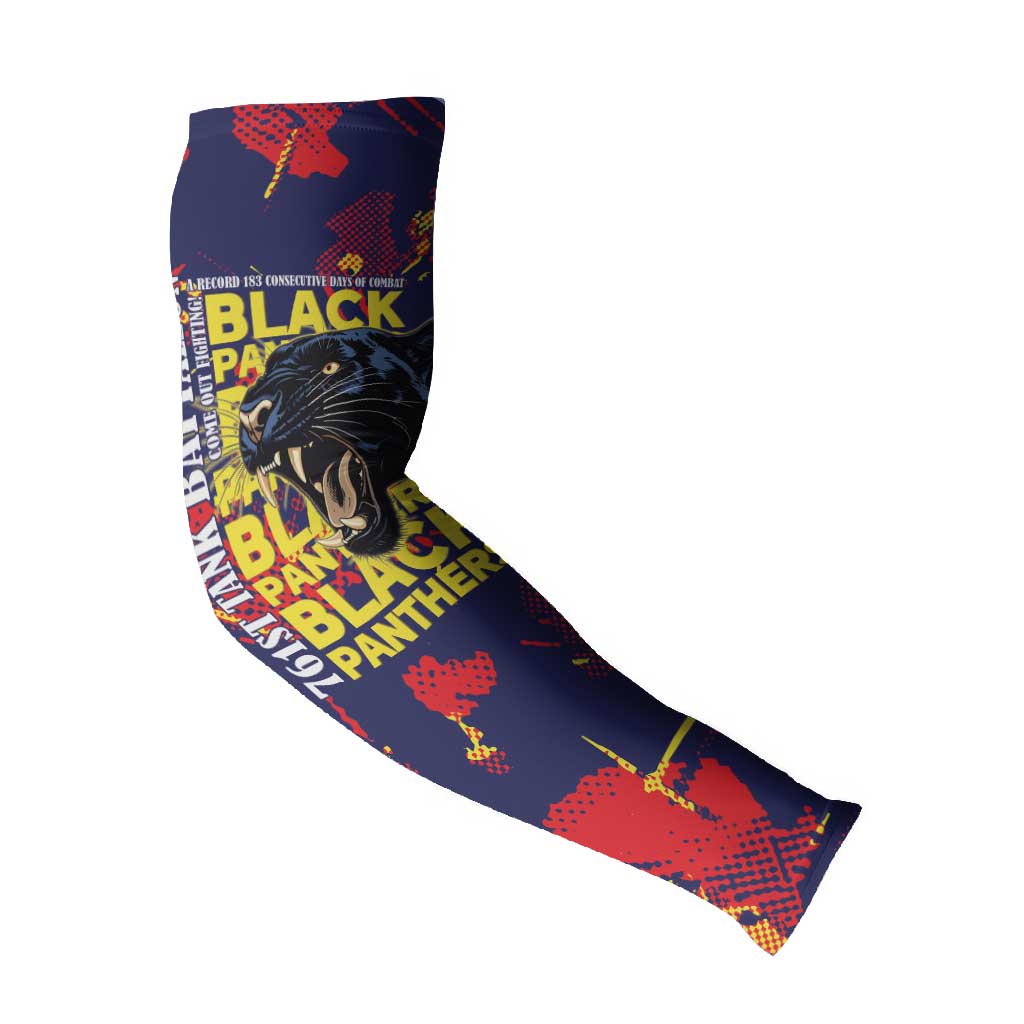 761st Tank Battalion Black Panthers Arm Sleeves Legendary African American WWII - African Pride