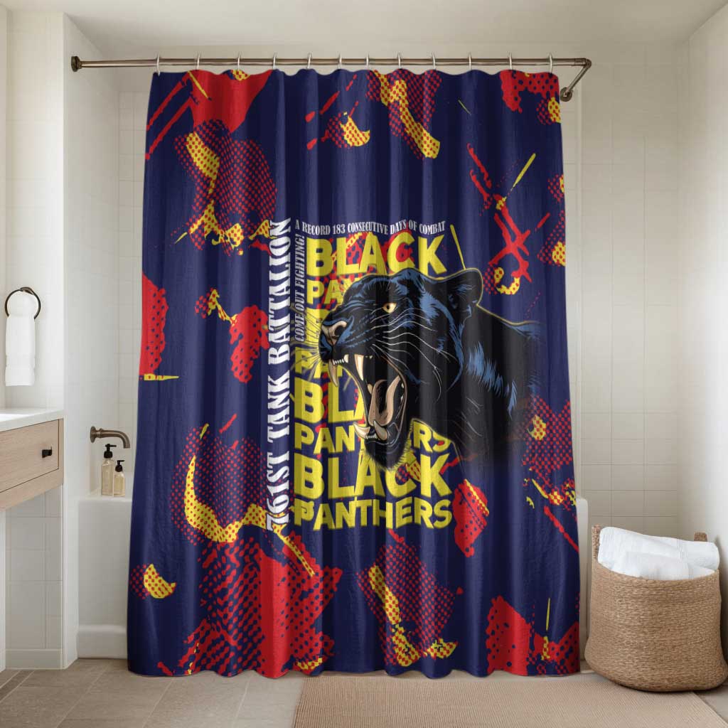 761st Tank Battalion Black Panthers Bathroom Set Legendary African American WWII - African Pride
