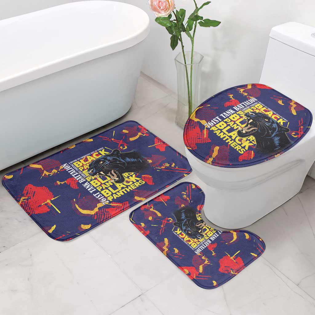 761st Tank Battalion Black Panthers Bathroom Set Legendary African American WWII - African Pride