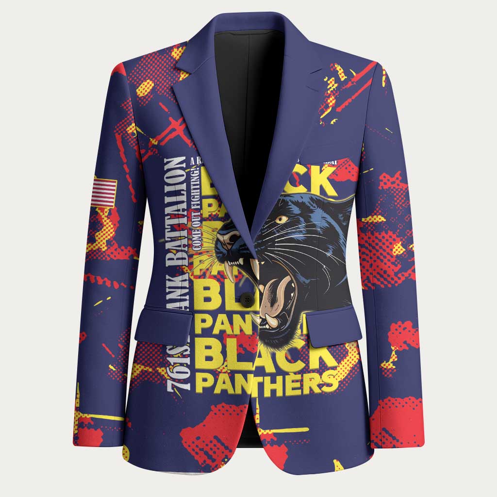 761st Tank Battalion Black Panthers Blazer Legendary African American WWII - African Pride