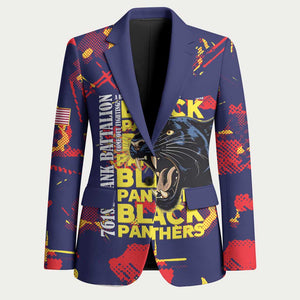 761st Tank Battalion Black Panthers Blazer Legendary African American WWII - African Pride