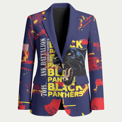 761st Tank Battalion Black Panthers Blazer Legendary African American WWII - African Pride