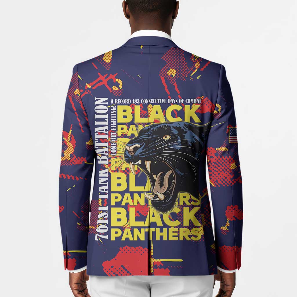 761st Tank Battalion Black Panthers Blazer Legendary African American WWII - African Pride