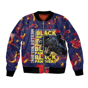 761st Tank Battalion Black Panthers Bomber Jacket Legendary African American WWII - African Pride