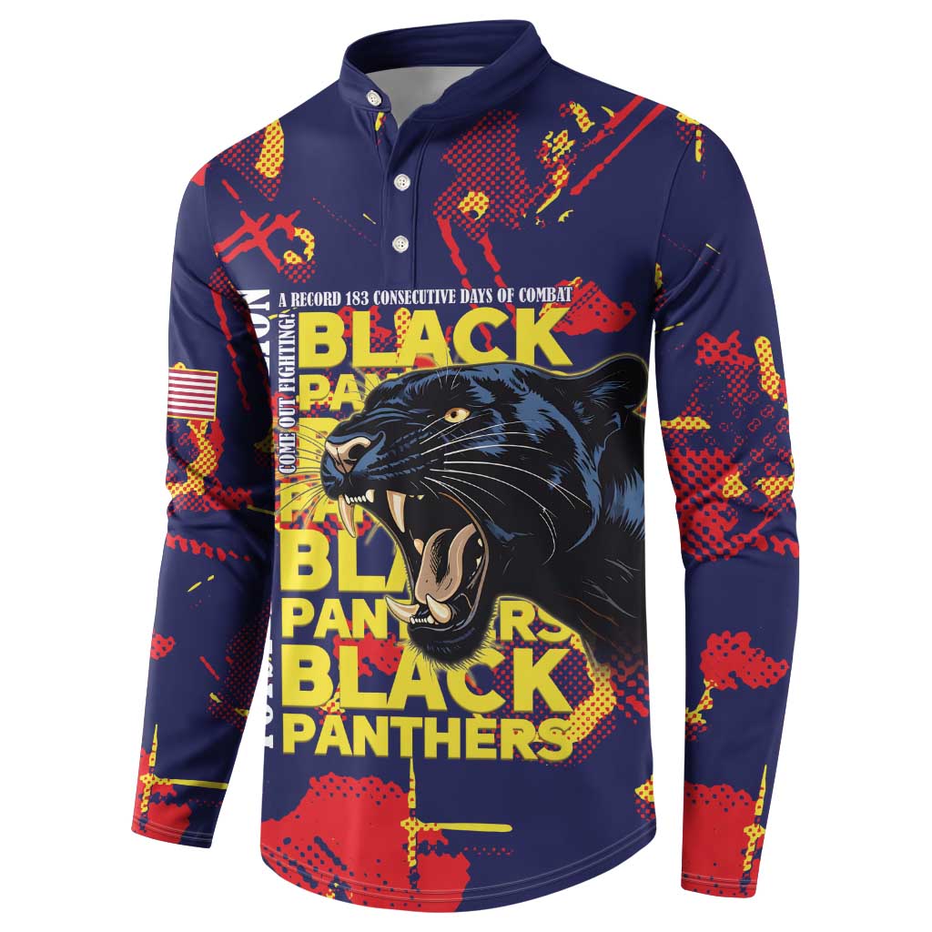 761st Tank Battalion Black Panthers Button Sweatshirt Legendary African American WWII