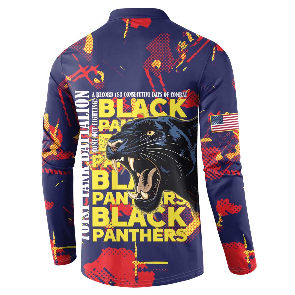 761st Tank Battalion Black Panthers Button Sweatshirt Legendary African American WWII