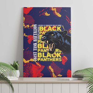 761st Tank Battalion Black Panthers Canvas Wall Art Legendary African American WWII - African Pride