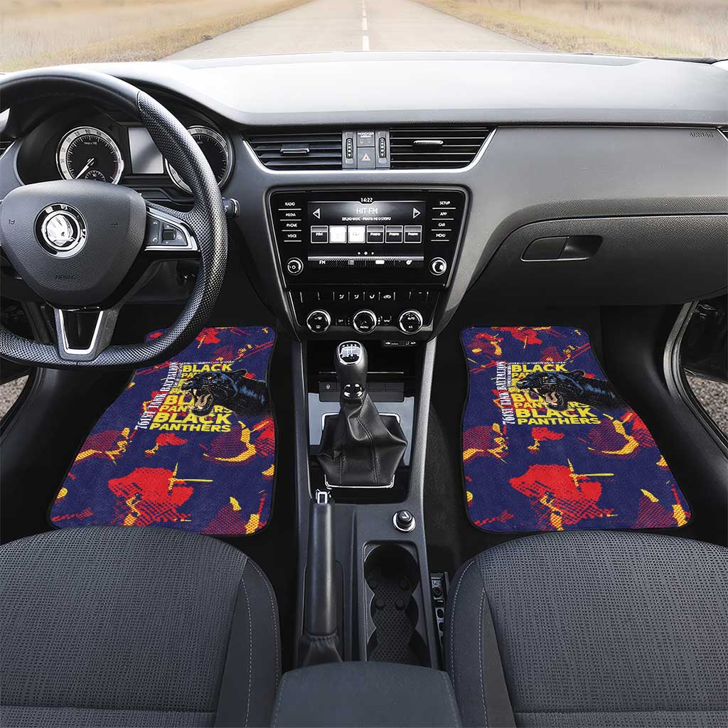 761st Tank Battalion Black Panthers Car Mats Legendary African American WWII - African Pride
