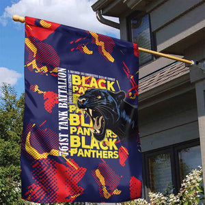 761st Tank Battalion Black Panthers Garden Flag Legendary African American WWII - African Pride