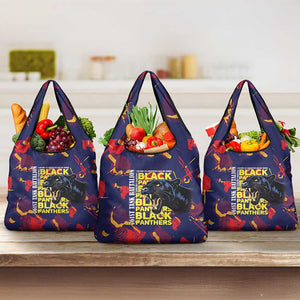 761st Tank Battalion Black Panthers Grocery Bag Legendary African American WWII - African Pride