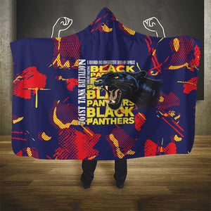 761st Tank Battalion Black Panthers Hooded Blanket Legendary African American WWII - African Pride