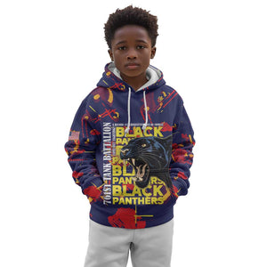 761st Tank Battalion Black Panthers Kid Hoodie Legendary African American WWII - African Pride