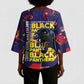 761st Tank Battalion Black Panthers Kimono Sleeve Blouse Legendary African American WWII - African Pride