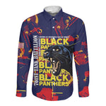 761st Tank Battalion Black Panthers Long Sleeve Button Shirt Legendary African American WWII - African Pride
