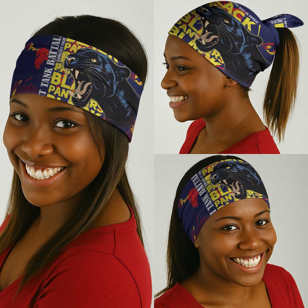 761st Tank Battalion Black Panthers Neck Gaiter Legendary African American WWII - African Pride