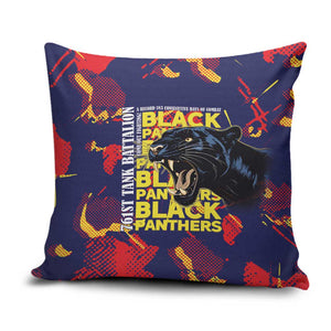 761st Tank Battalion Black Panthers Pillow Cover Legendary African American WWII - African Pride