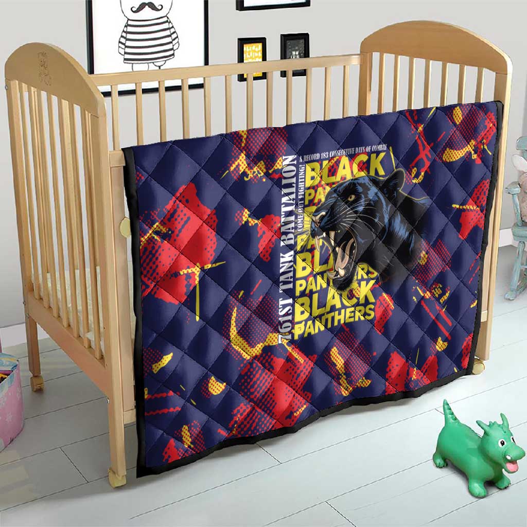 761st Tank Battalion Black Panthers Quilt Legendary African American WWII - African Pride