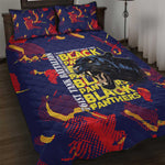 761st Tank Battalion Black Panthers Quilt Bed Set Legendary African American WWII - African Pride