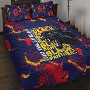 761st Tank Battalion Black Panthers Quilt Bed Set Legendary African American WWII - African Pride