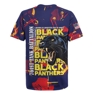 761st Tank Battalion Black Panthers Rugby Jersey Legendary African American WWII - African Pride