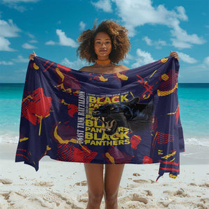 761st Tank Battalion Black Panthers Sarong Legendary African American WWII - African Pride