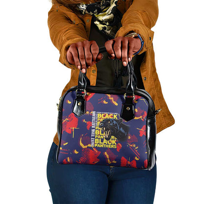 761st Tank Battalion Black Panthers Shoulder Handbag Legendary African American WWII - African Pride