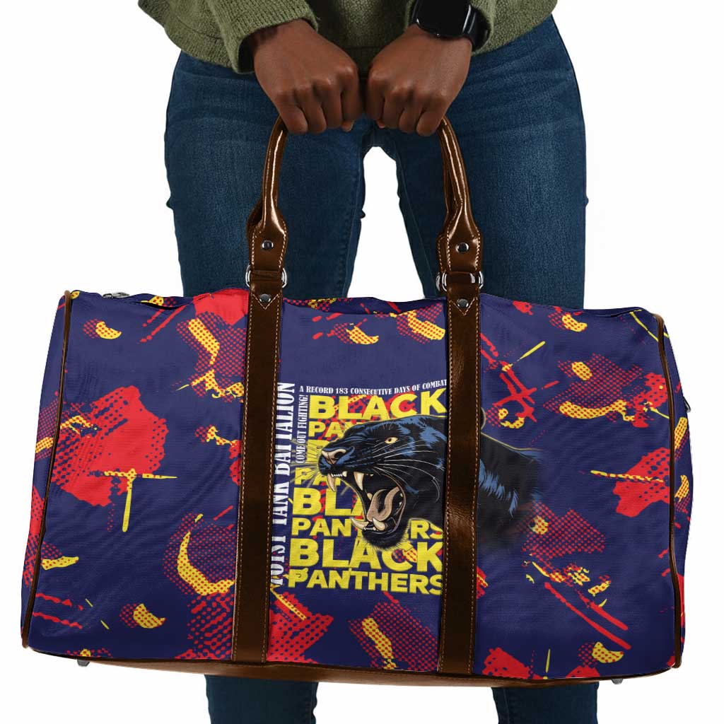 761st Tank Battalion Black Panthers Travel Bag Legendary African American WWII - African Pride