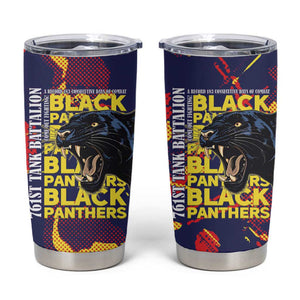 761st Tank Battalion Black Panthers Tumbler Cup Legendary African American WWII - African Pride