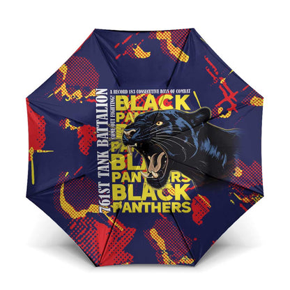761st Tank Battalion Black Panthers Umbrella Legendary African American WWII - African Pride