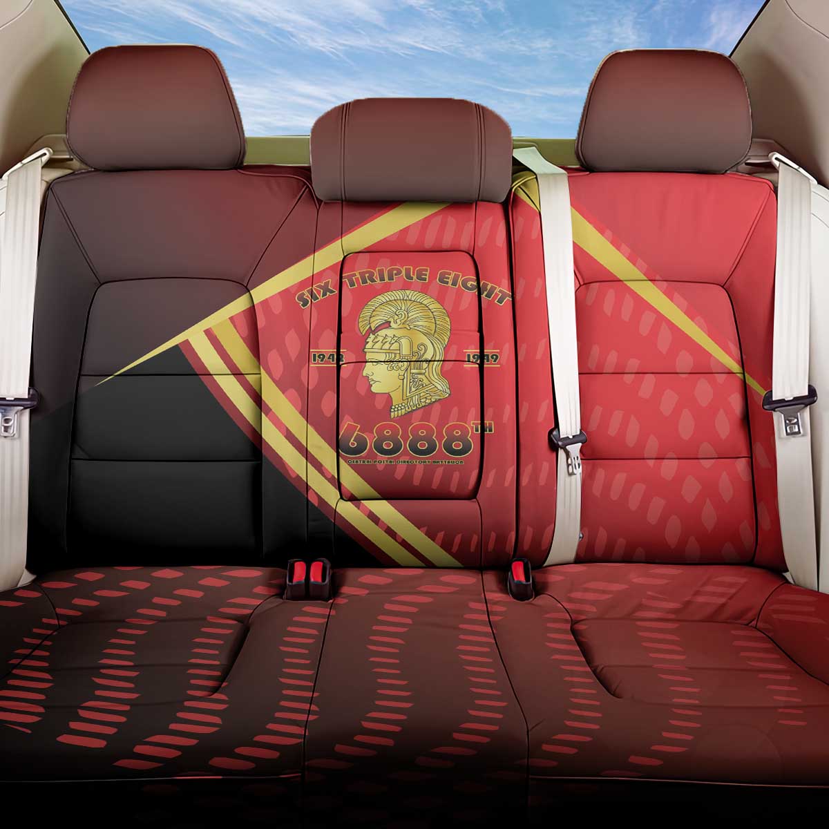 Six Triple Eight Legacy Back Car Seat Cover 6888th Battalion 1942-1949