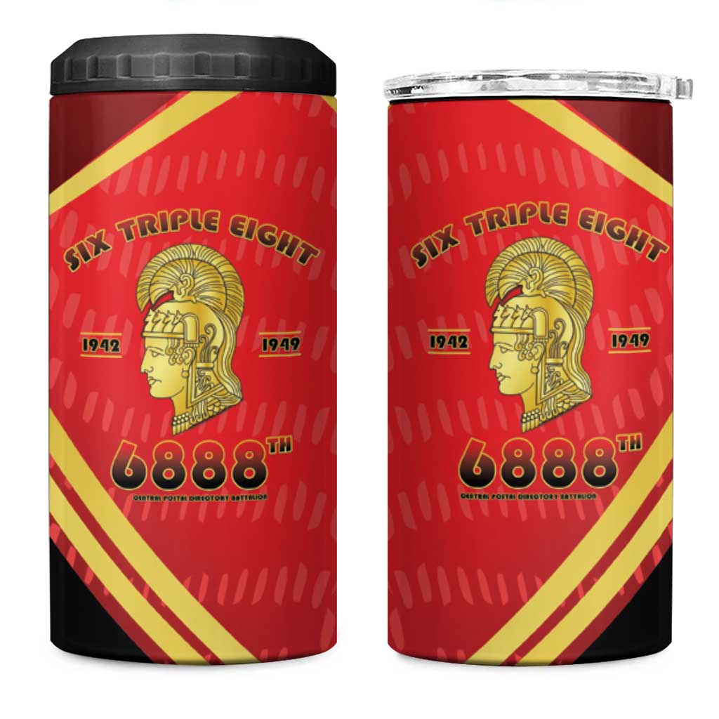 Six Triple Eight Legacy 4 in 1 Can Cooler Tumbler 6888th Battalion 1942-1949