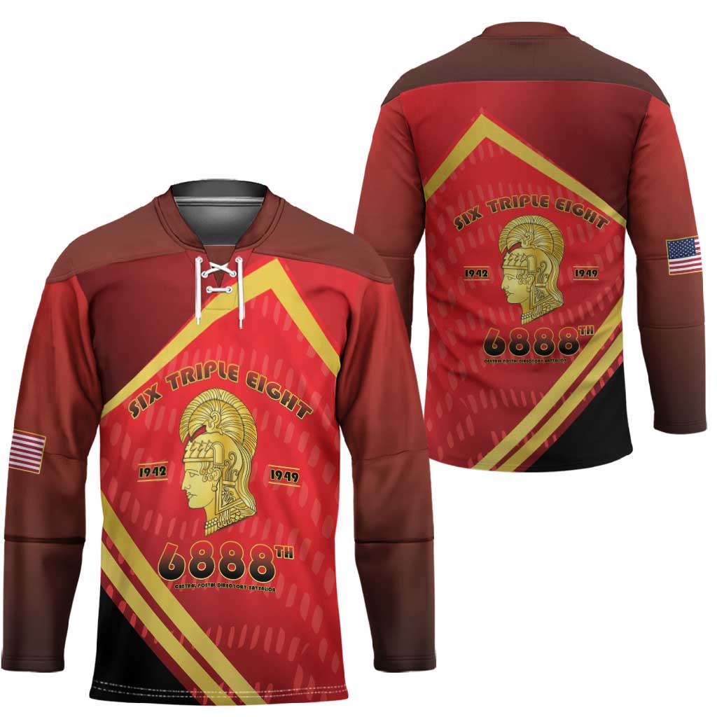 Six Triple Eight Legacy Hockey Jersey 6888th Battalion 1942-1949
