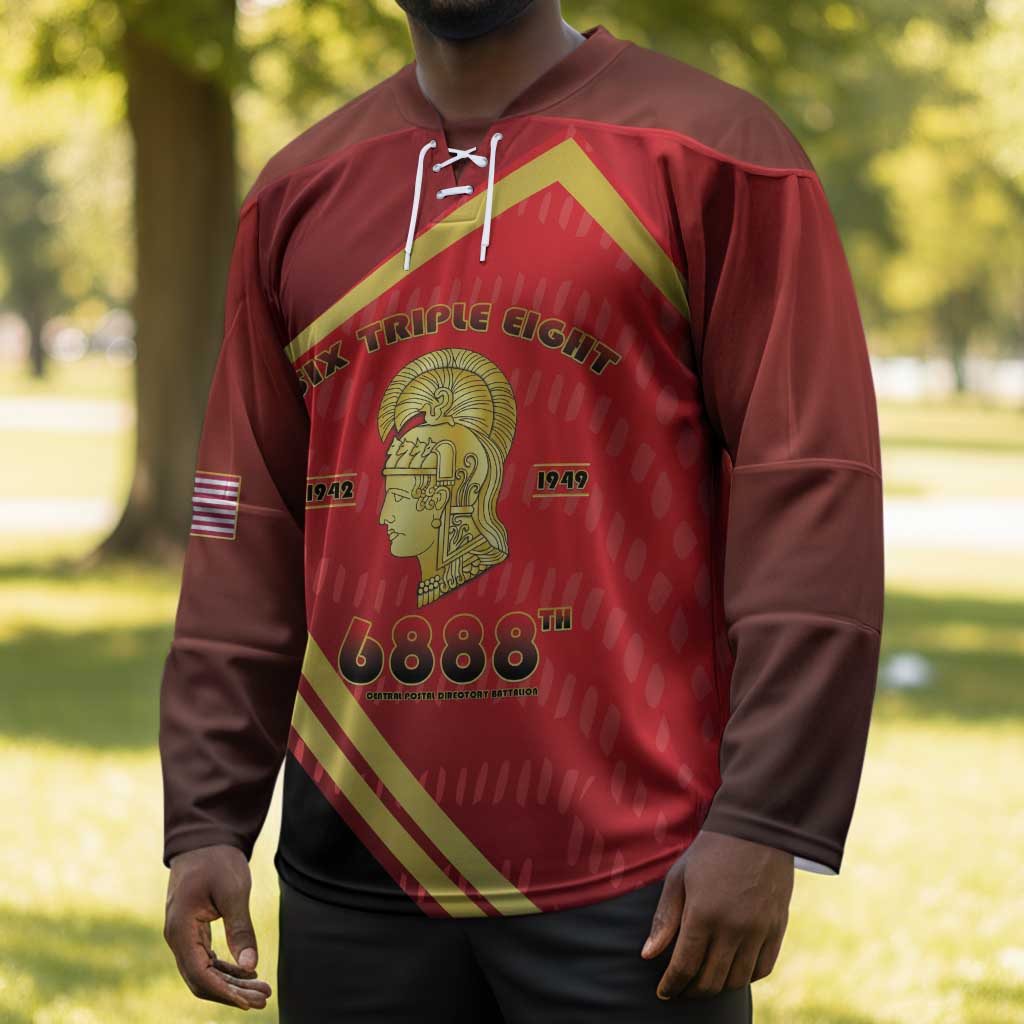 Six Triple Eight Legacy Hockey Jersey 6888th Battalion 1942-1949