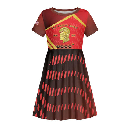 Six Triple Eight Legacy Kid Short Sleeve Dress 6888th Battalion 1942-1949