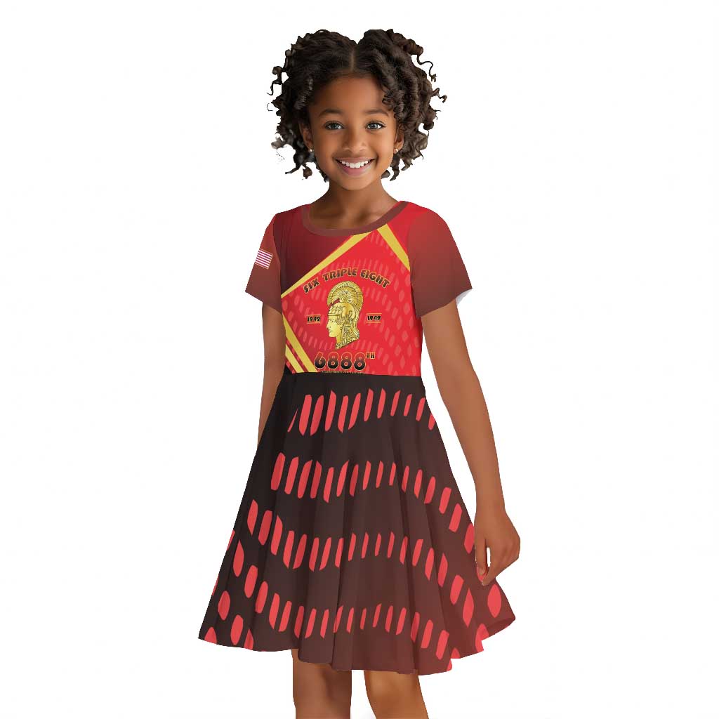Six Triple Eight Legacy Kid Short Sleeve Dress 6888th Battalion 1942-1949