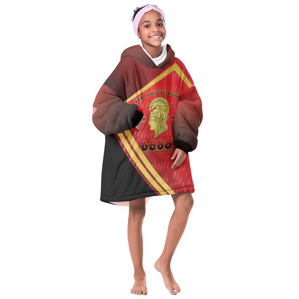 Six Triple Eight Legacy Kid Wearable Blanket Hoodie 6888th Battalion 1942-1949