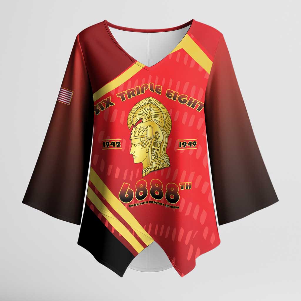 Six Triple Eight Legacy Kimono Sleeve Blouse 6888th Battalion 1942-1949