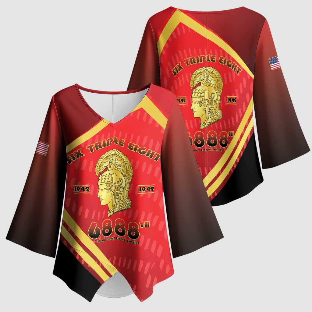 Six Triple Eight Legacy Kimono Sleeve Blouse 6888th Battalion 1942-1949
