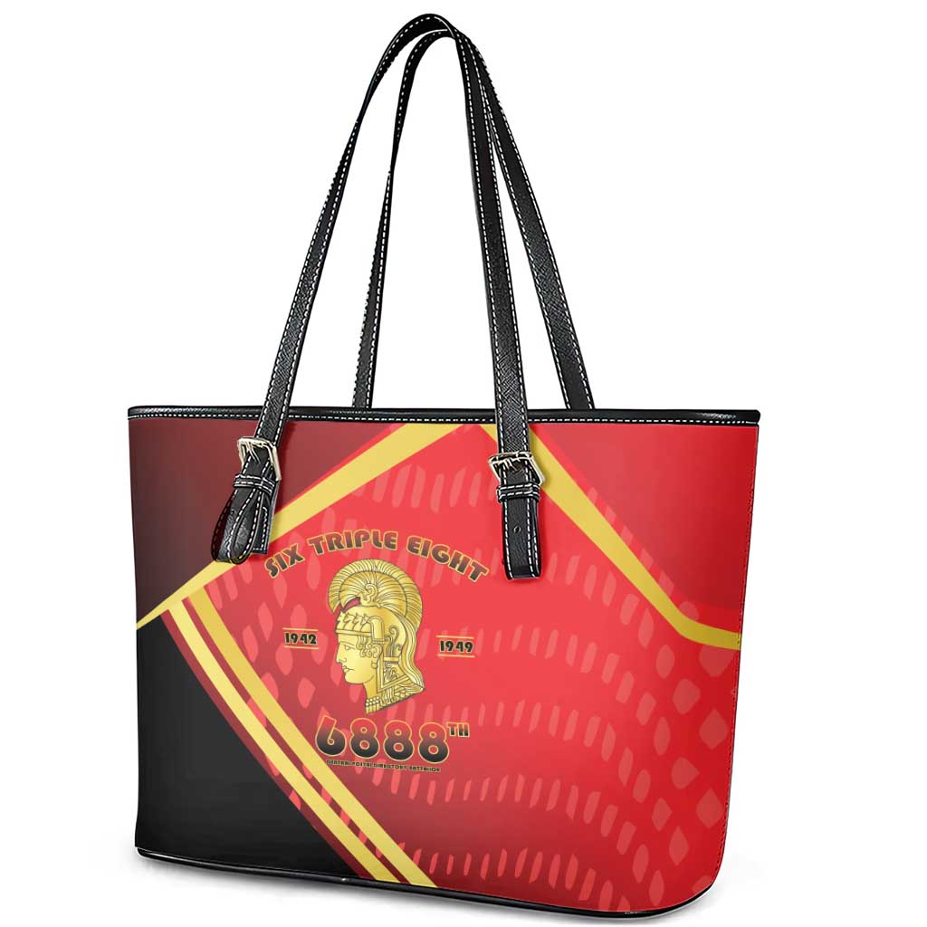 Six Triple Eight Legacy Leather Tote Bag 6888th Battalion 1942-1949
