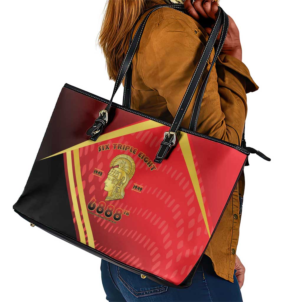 Six Triple Eight Legacy Leather Tote Bag 6888th Battalion 1942-1949