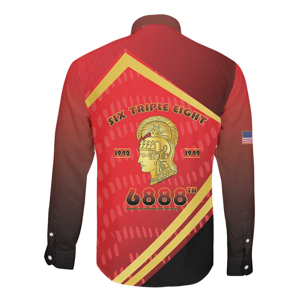 Six Triple Eight Legacy Long Sleeve Button Shirt 6888th Battalion 1942-1949