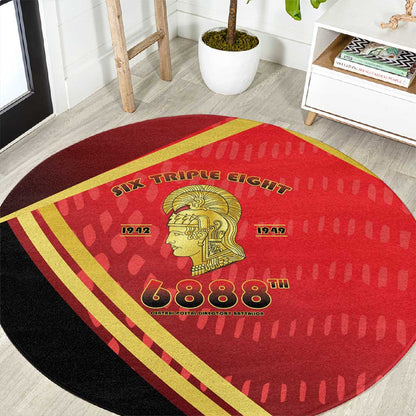 Six Triple Eight Legacy Round Carpet 6888th Battalion 1942-1949
