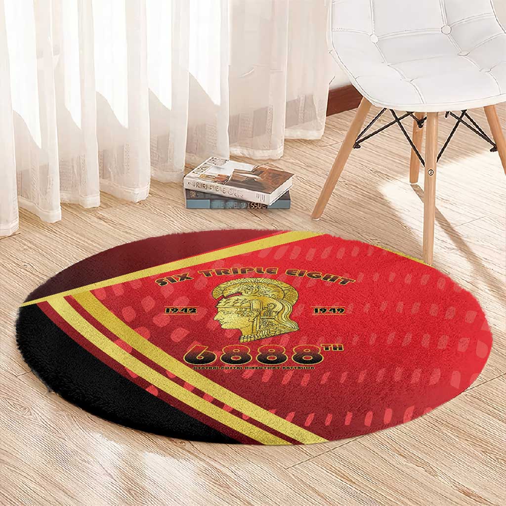 Six Triple Eight Legacy Round Carpet 6888th Battalion 1942-1949