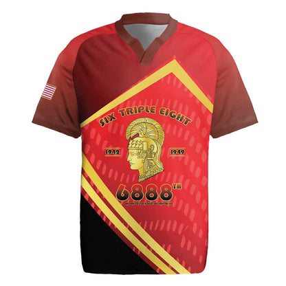 Six Triple Eight Legacy Rugby Jersey 6888th Battalion 1942-1949