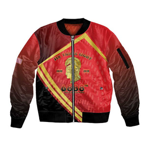 Six Triple Eight Legacy Sleeve Zip Bomber Jacket 6888th Battalion 1942-1949