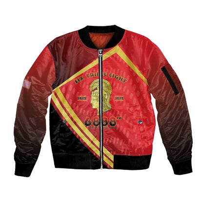 Six Triple Eight Legacy Sleeve Zip Bomber Jacket 6888th Battalion 1942-1949