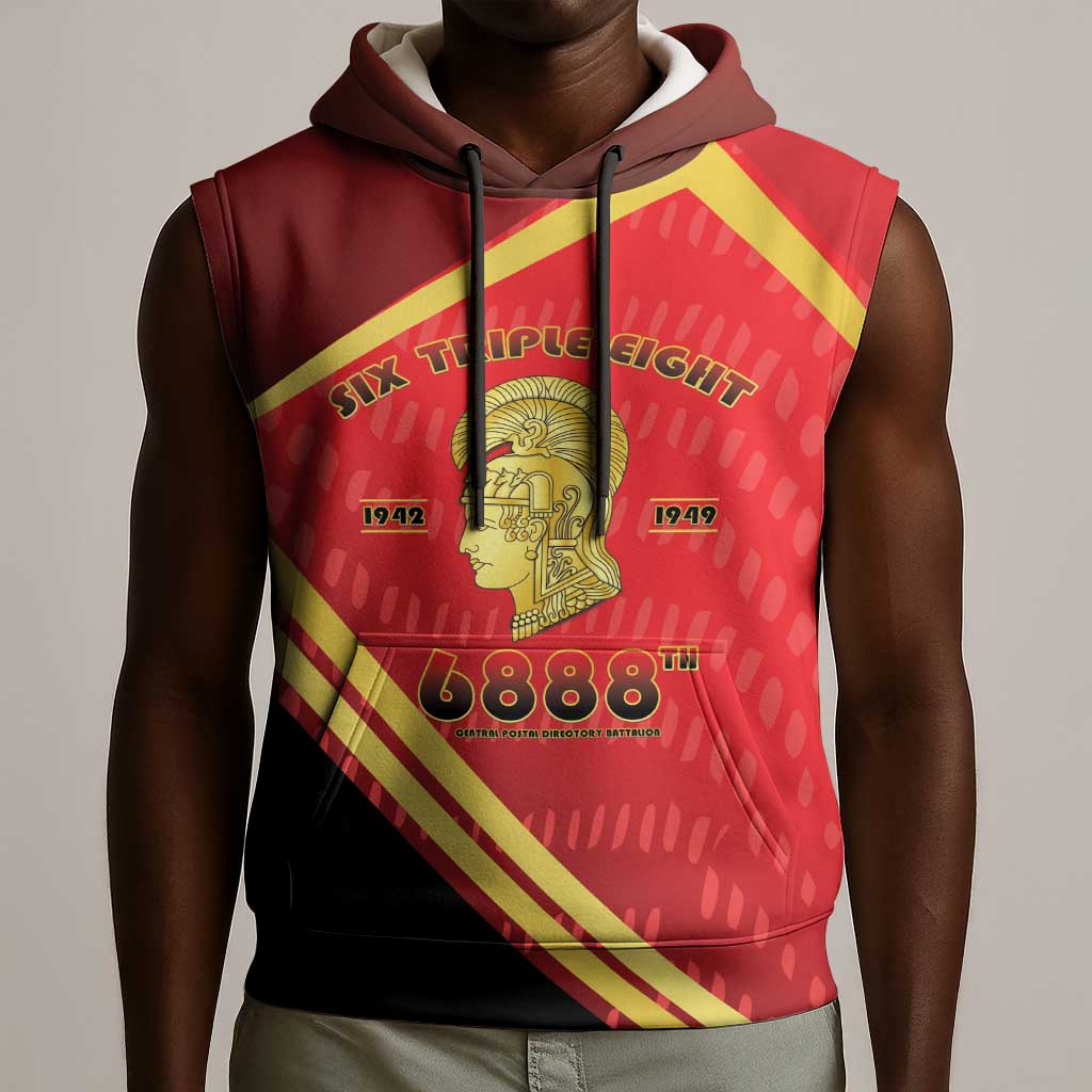 Six Triple Eight Legacy Sleeveless Hoodie 6888th Battalion 1942-1949