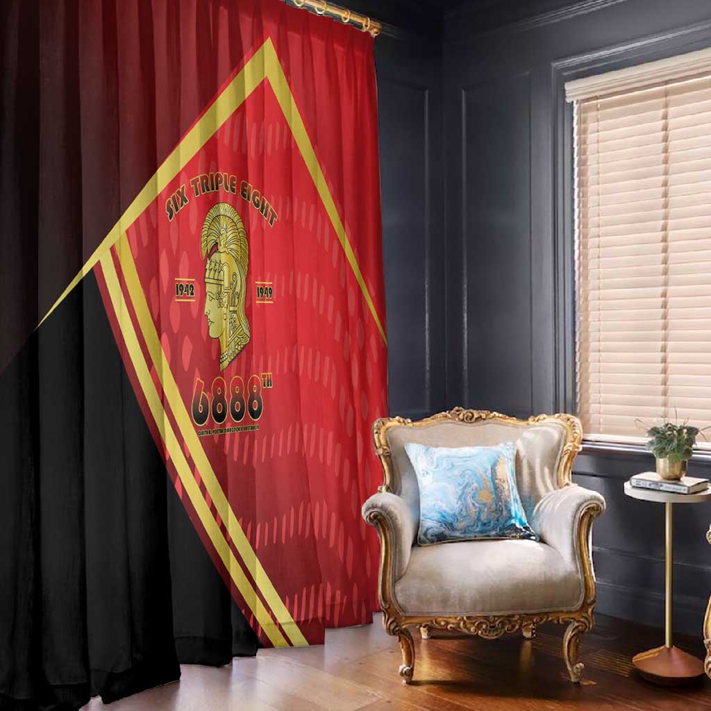 Six Triple Eight Legacy Window Curtain 6888th Battalion 1942-1949